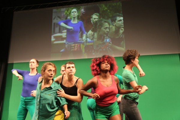 From North Carolina to South Korea, Liz Magic Laser and Wendy Osserman, 2014, performance and video installation, production still, Carolina Performing Arts, North Carolina.&amp;nbsp;