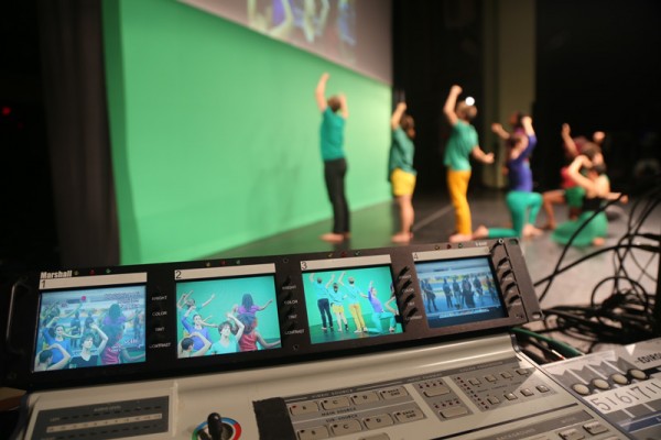 From North Carolina to South Korea, Liz Magic Laser and Wendy Osserman, 2014, performance and video installation, production still, Carolina Performing Arts, North Carolina.&amp;nbsp;