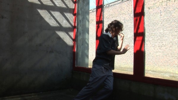 Prison Score, Liz Magic Laser, 2012, two-channel video, 10 minutes, video still, Contour 2013, Mechelen, Belgium.