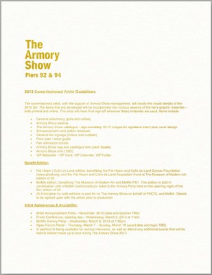 The Armory Show 2013 Commissioned Artist Guidelines, Liz Magic Laser, 2013, 10K gold engraving on paper, 10 x 8 in., edition of 20.